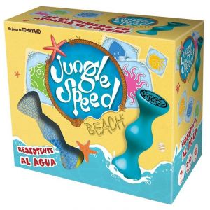Jeu de cartes Asmodee Jungle Speed Beach avec totem et sac de transport
