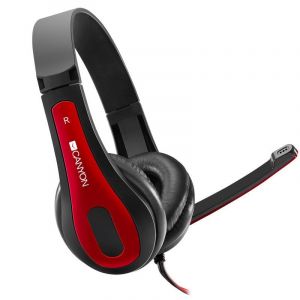 Canyon HSC-1 Casque de jeu Noir/Rouge