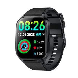 Cool Smartwatch Curved Bluetooth 49mm AMOLED Noir Étanche IP67 SpO2 Pulsomètre Sommeil