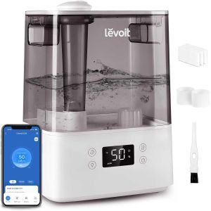 Humidificateur intelligent Levoit 6L, contrôle Wi-Fi, silencieux, large couverture