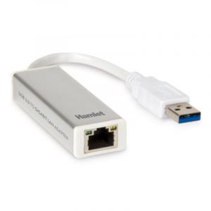 Adaptateur Ethernet Hamlet HNU3GIGA USB 1000 Mbit/s Alámbrico Blanc
