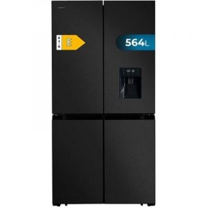 R&eacute;frig&eacute;rateur Am&eacute;ricain Cecotec Bolero CoolMarket 4D 564 Dark Total No Frost 183 cm 564 L E Noir