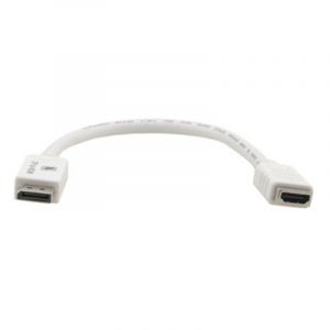 Cable DisplayPort Kramer Electronics DP-HDMI 0.3m macho a hembra blanco