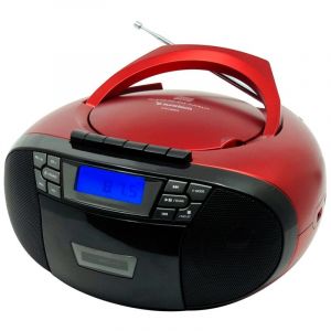 Sunstech CXUM53 Radiocassette CD Rouge