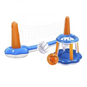 Jeu de structures gonflables volley-ball et basket pour piscine et ext&eacute;rieur Dam Electronics