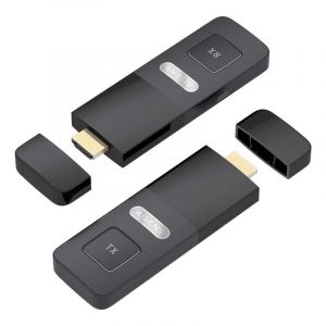 Transmetteur HDMI sans fil Aisens ASWL-H2K30M001-BK pour transmission de signal HDMI 1080p sans fil (30 m), noir