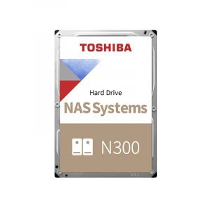 Disque dur Toshiba N300 8 To 3,5″ 7200 tr/min SATA III 281 Mio/s pour NAS + 512 Mo de mémoire tampon