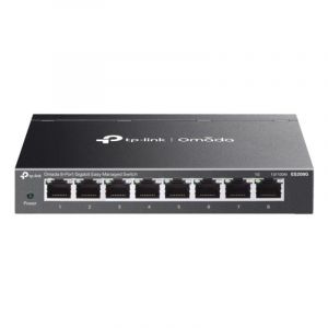 Switch TP-Link Omada ES208G Gestionné 8 Ports Ethernet Gigabit Noir Montage Mural