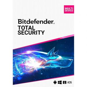 Bitdefender Total Security 2024 3 appareils 1 an PC/Mac/Android/iOS téléchargement numérique