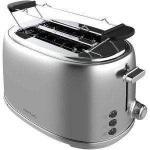 Grille-pain Cecotec Toast&taste 1000 Retro Double Inox 980W 2 fentes extra larges