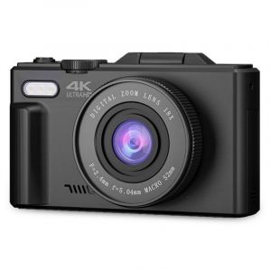 Appareil photo num&eacute;rique Prixton Xplorer DV900 avec &eacute;cran rotatif 3 pouces UltraHD 4K 64MP Noir