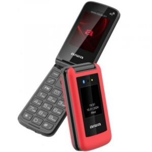 T&eacute;l&eacute;phone Mobile Aiwa FP-30-4G RD pour Personnes &Acirc;g&eacute;es/ Rouge