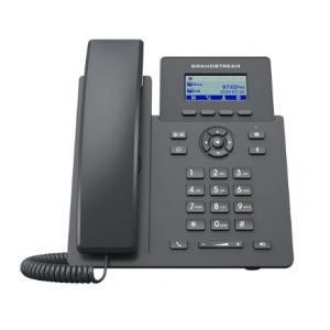 Téléphone IP LCD 2 lignes Grandstream Networks GRP2601W avec Fast Ethernet, Wi-Fi 6, noir