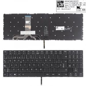 Clavier noir rétroéclairé pour ordinateur portable Lenovo Legion Y520, Y520-15ikb, R720, R720-15ikb