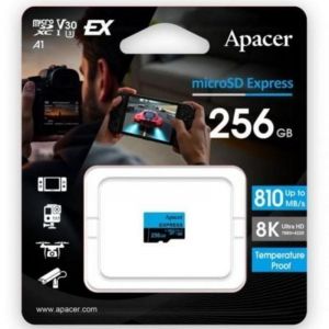 Carte microSD Apacer microSD Express 256GB UHS-I 810MB/s Classe 10 V30