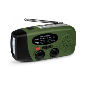 Radio portable Thomson RT260, énergie solaire, 2000 mAh, FM/AM, LED, SOS