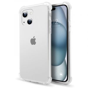 Coque antichoc transparente PcCom Essential pour iPhone 15 Plus