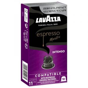 Capsules Lavazza Espresso Maestro Intenso pour machines à café Nespresso boîte de 10 unités