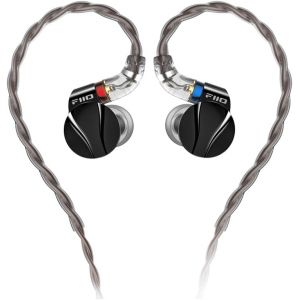 Écouteurs filaires FIIO FD15, basses améliorées, haut-parleur Magnalium, noir, embouts interchangeables