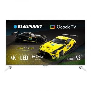 TV Blaupunkt LED 43UBG6010S 43" 4K Google TV Dolby Audio HDR Wi-Fi Bluetooth Blanc