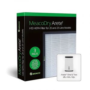Filtre HEPA MEACO MeacoDry H13 Compatibilité Arete 18L/20L/25L Efficacité 99,75 %