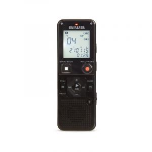 Aiwa DVR-A600, 290 h, USB Type-C, 16 Go, Activación par voix, Noir