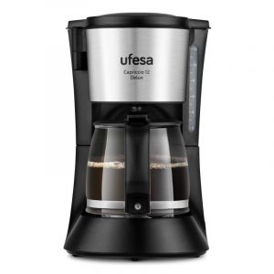 Cafetière filtre Ufesa Capriccio 12 Delux 1,2 L 680 W avec verseuse en verre à filtre permanent
