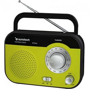 Sunstech RPS560 Radio portative analogique verte