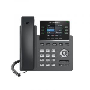 Téléphone IP Grandstream GRP2613 noir 4 lignes, écran 2,4 pouces, 2 000 entrées