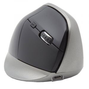 Ordissimo ART0391 Souris verticale optique sans fil 1600 DPI Noir/Gris
