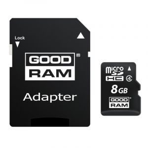 Carte mémoire Goodram M40A 8GB MicroSDHC UHS-I Class 4 avec adaptateur