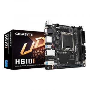 Carte m&egrave;re GIGABYTE H610I Intel H610 LGA1700 DDR5 Mini-ITX GbE M.2