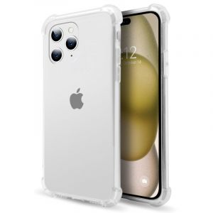 Coque antichoc transparente PcCom Essential pour iPhone 15 Pro