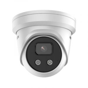 Caméra IP Hikvision DS-2CD2346G2-IU 4MP AcuSense 2,8 mm PoE avec microphone extérieur IP67
