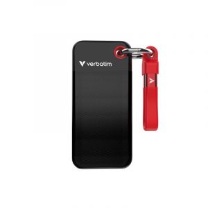 Verbatim Pocket SSD 2 TB USB Tipo C 3.2 Gen 2 1000 MB/s Noir Rouge