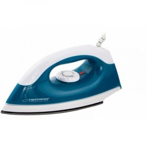Fer à repasser Esperanza TRAVEL IRON SMOOTHER 1200 W semelle antiadhésive bleu blanc