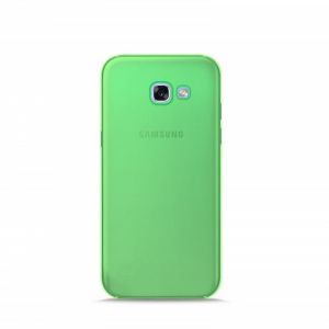 Coque pour mobile PURO 03 Nude Cover silicone verte anti-choc anti-rayures pour Samsung Galaxy A3 2017