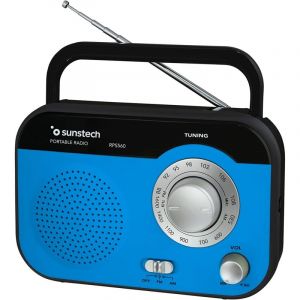 Sunstech RPS560BL Radio analogique portable bleu