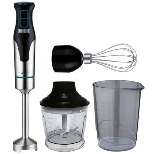 Mixeur plongeant Nevir 1200 W en acier inoxydable avec 2 vitesses et ensemble d'accessoires