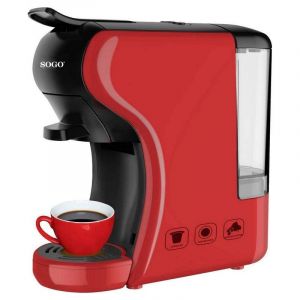 Sogo SS-5675 Cafetière multi-espresso à capsules rouges