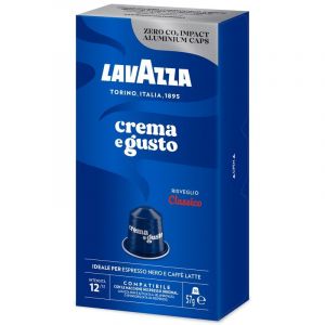 Capsules Lavazza Crema e Gusto Clásico pour machines à café Nespresso boîte de 10 unités