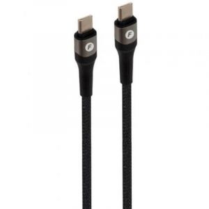 Câble USB 2.0 Type-C Fonestar USB-CC/ Macho - Macho/ 480Mbps/ Jusqu'à 100W/ 1m/ Noir