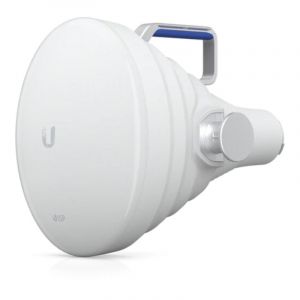 Antenne extérieure à double polarisation Ubiquiti UISP-HORN 19,5 dBi 5,15-6,875 GHz, blanche
