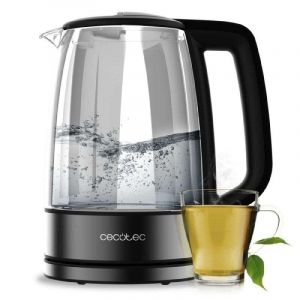 Bouilloire Cecotec ThermoSense 340 Clear 1,7L 2200W verre borosilicate noir
