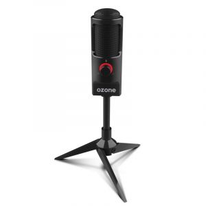 Microphone à condensateur de jeu Ozone Rec X50 noir