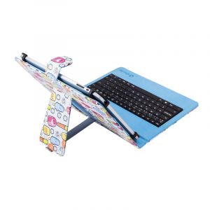 SilverHT Cool Ice Pop &Eacute;tui &agrave; Motifs Universel pour Tablette 9"-10.1" + Clavier MicroUSB