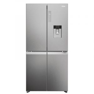 Haier Cube 83 Series 5 HCW58F18EHMP r&eacute;frig&eacute;rateur c&ocirc;te &agrave; c&ocirc;te Autonome 507 LE Platinum, Acier inoxydable