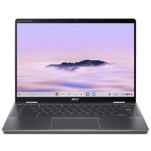 Port&aacute;til Acer Chromebook Plus Enterprise Spin 714 14" Intel Core Ultra 7 155U 16GB 256GB SSD T&aacute;ctil Wi-Fi 6E Gris Acero Clavier Fran&ccedil;ais