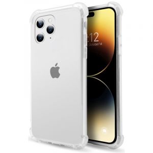 Coque antichoc transparente PcCom Essential pour iPhone 14 Pro