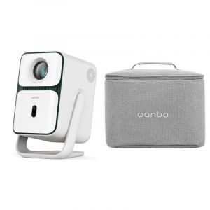 Projecteur Wanbo T2 Ultra FullHD 500 ANSI Lumens Android TV 11 + Sac de transport gris clair